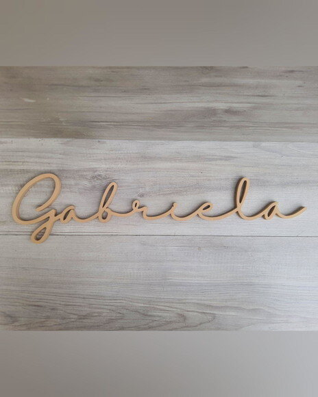 Nome de Parede Personalizado em mdf - Linha Hl - Gabriela