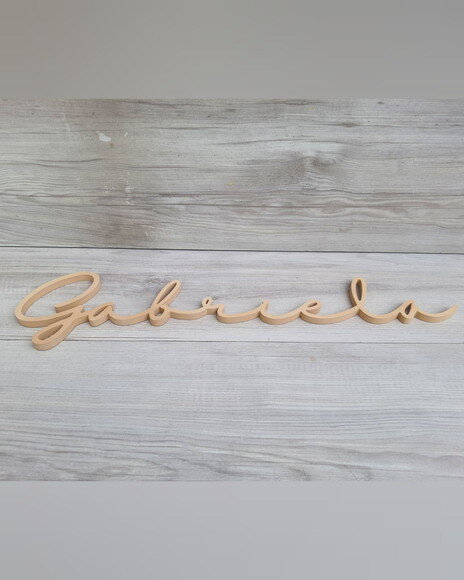 Nome de Parede Personalizado em mdf - Linha Hl - Gabriela