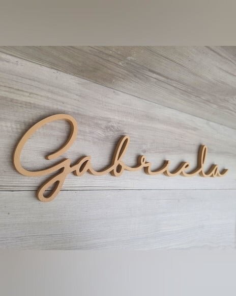 Nome de Parede Personalizado em mdf - Linha Hl - Gabriela