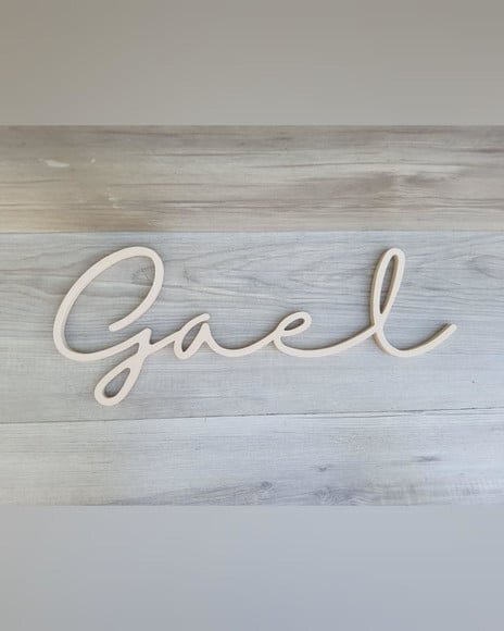Nome de Parede Personalizado em mdf - Linha Hl - Gael