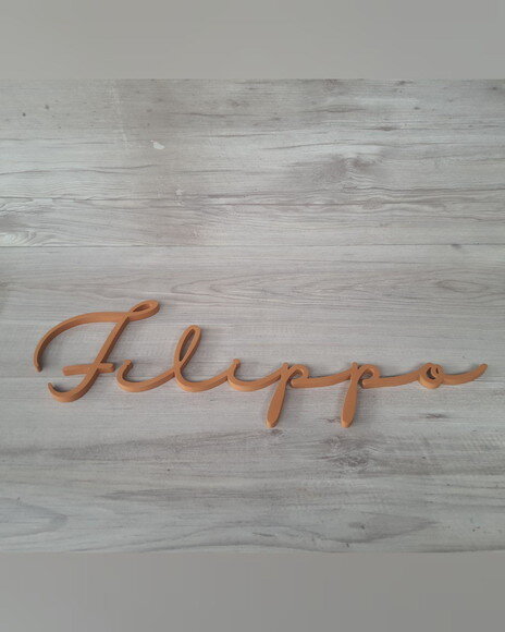 Nome de Parede Personalizado em mdf - Linha Hl - Filippo
