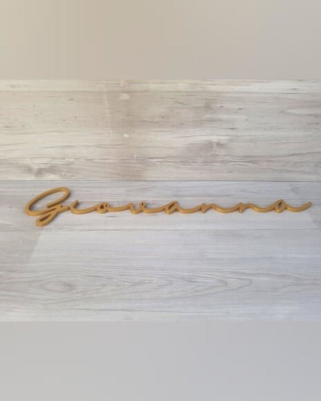 Nome de Parede Personalizado em mdf - Linha Hl - Giovanna