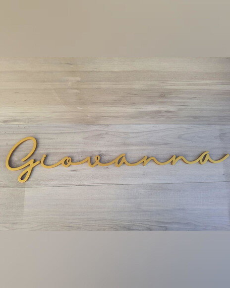 Nome de Parede Personalizado em mdf - Linha Hl - Giovanna