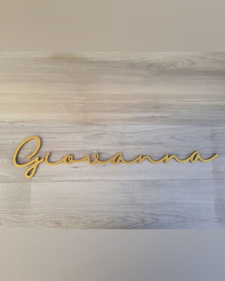 Nome de Parede Personalizado em mdf - Linha Hl - Giovanna