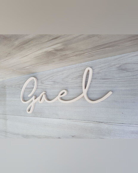 Nome de Parede Personalizado em mdf - Linha Hl - Gael