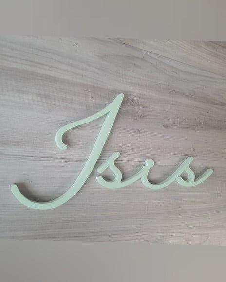 Nome de Parede Personalizado em mdf - Linha Hl - Isis