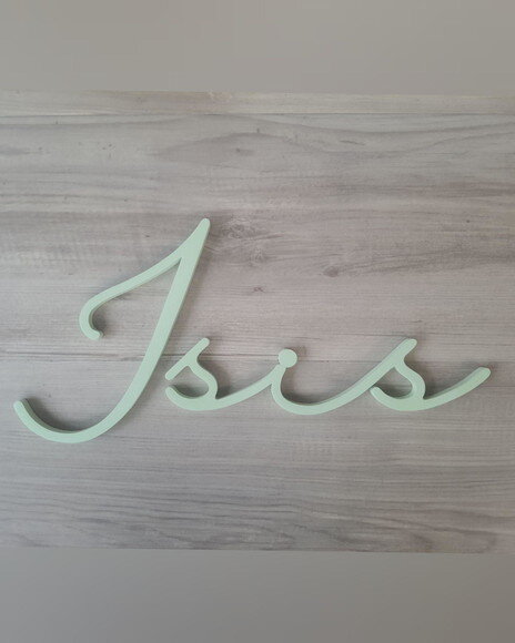 Nome de Parede Personalizado em mdf - Linha Hl - Isis