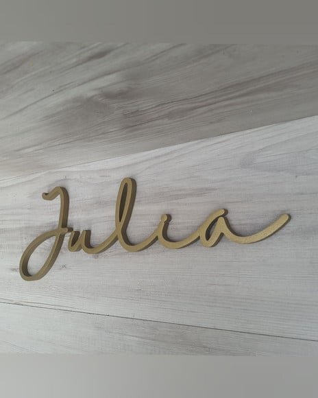 Nome de Parede Personalizado em mdf - Linha Hl - Julia