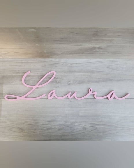 Nome de Parede Personalizado em mdf - Linha Hl - Laura
