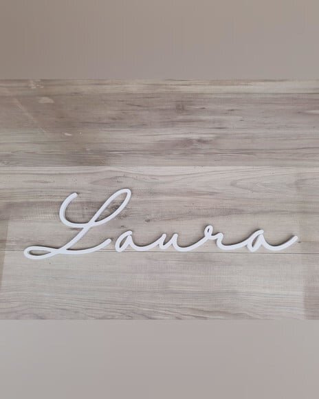 Nome de Parede Personalizado em mdf - Linha Hl - Laura