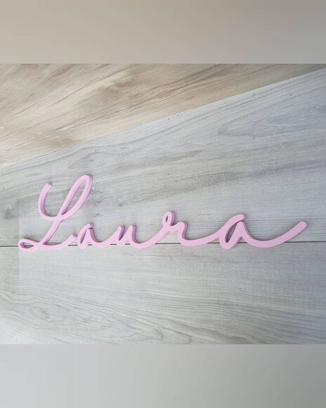 Nome de Parede Personalizado em mdf - Linha Hl - Laura