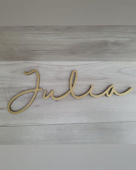 Nome de Parede Personalizado em mdf - Linha Hl - Julia