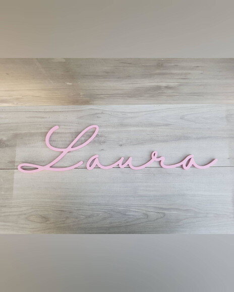 Nome de Parede Personalizado em mdf - Linha Hl - Laura
