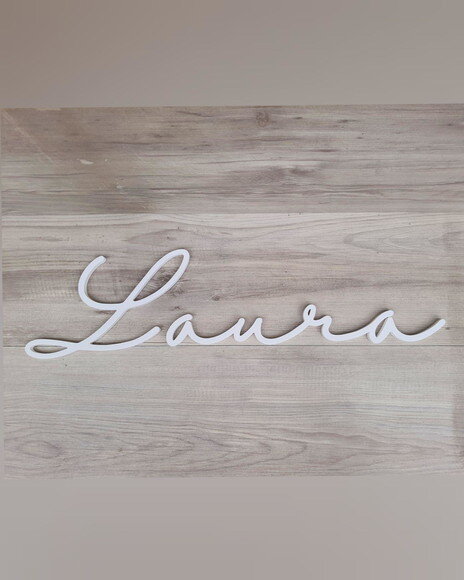 Nome de Parede Personalizado em mdf - Linha Hl - Laura