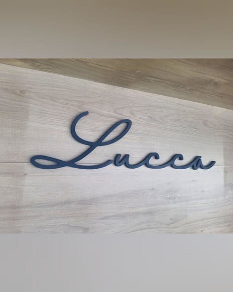 Nome de Parede Personalizado em mdf - Linha Hl - Lucca