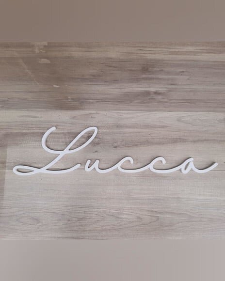 Nome de Parede Personalizado em mdf - Linha Hl - Lucca