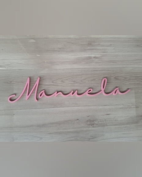 Nome de Parede Personalizado em mdf - Linha Hl - Manuela