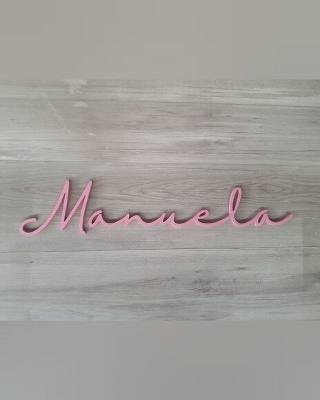 Nome de Parede Personalizado em mdf - Linha Hl - Manuela