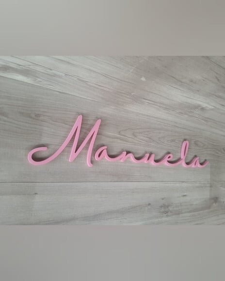 Nome de Parede Personalizado em mdf - Linha Hl - Manuela