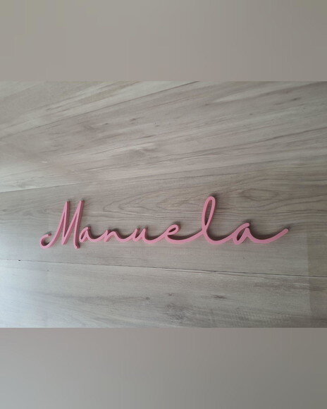 Nome de Parede Personalizado em mdf - Linha Hl - Manuela