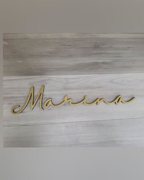 Nome de Parede Personalizado em mdf - Linha Hl - Marina