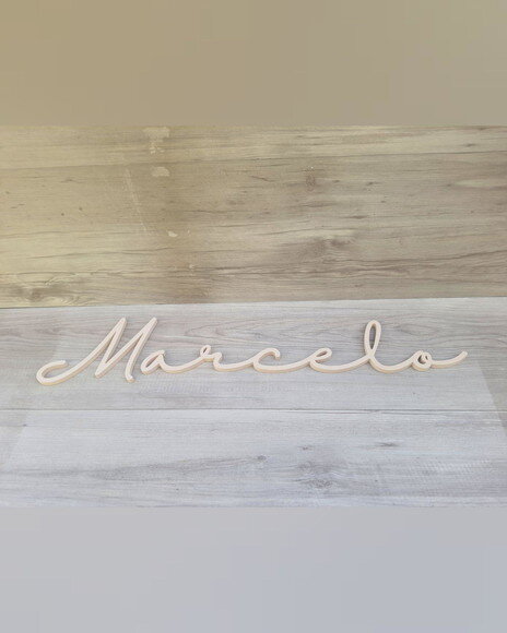 Nome de Parede Personalizado em mdf - Linha Hl - Marcelo