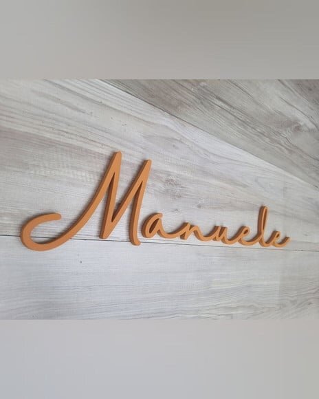 Nome de Parede Personalizado em mdf - Linha Hl - Manuele