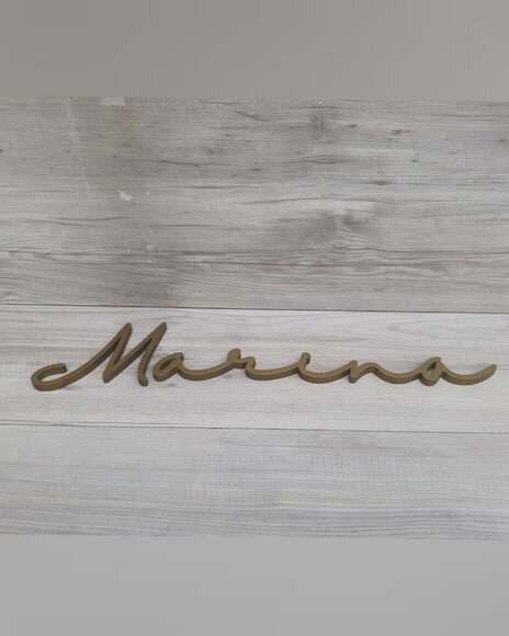 Nome de Parede Personalizado em mdf - Linha Hl - Marina
