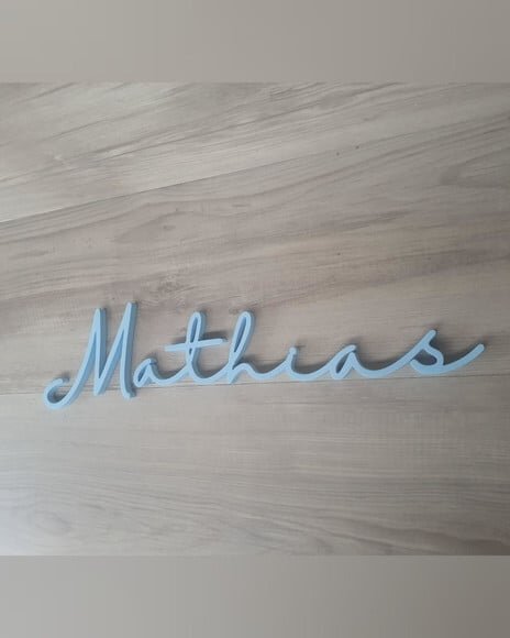 Nome de Parede Personalizado em mdf - Linha Hl - Mathias