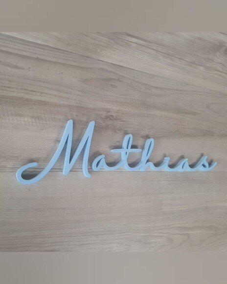 Nome de Parede Personalizado em mdf - Linha Hl - Mathias