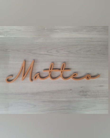 Nome de Parede Personalizado em mdf - Linha Hl - Matteo