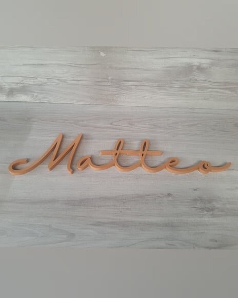 Nome de Parede Personalizado em mdf - Linha Hl - Matteo