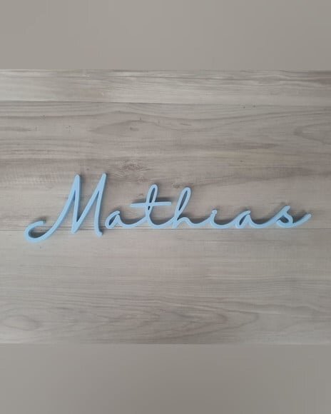 Nome de Parede Personalizado em mdf - Linha Hl - Mathias