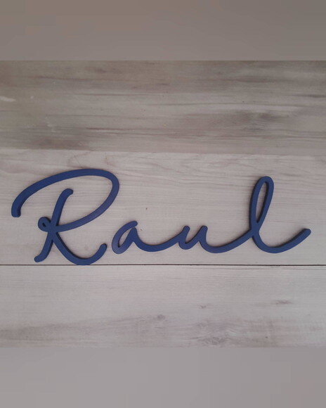 Nome de Parede Personalizado em mdf - Linha Hl - Raul