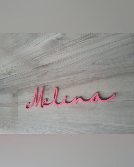 Nome de Parede Personalizado em mdf - Linha Hl - Melina