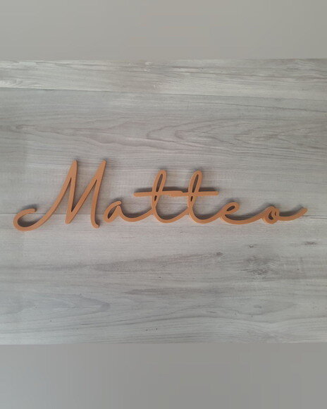 Nome de Parede Personalizado em mdf - Linha Hl - Matteo