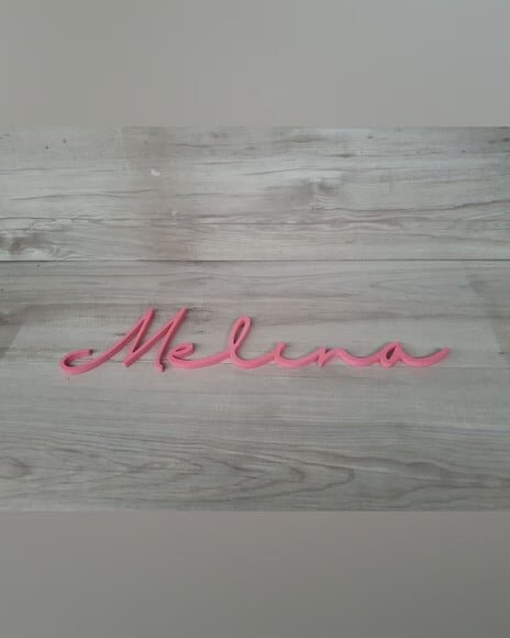 Nome de Parede Personalizado em mdf - Linha Hl - Melina