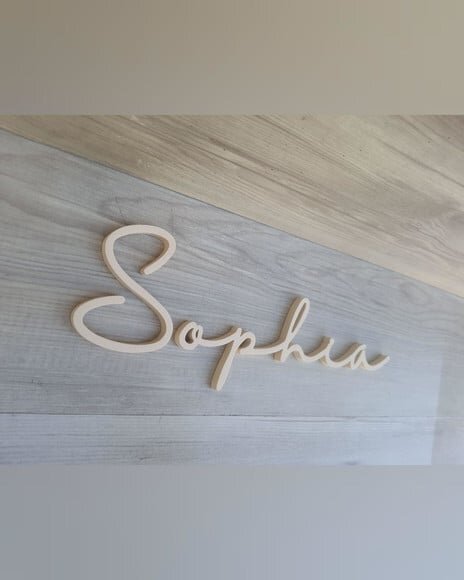 Nome de Parede Personalizado em mdf - Linha Hl - Sophia