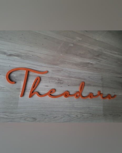Nome de Parede Personalizado em mdf - Linha Hl - Theodoro