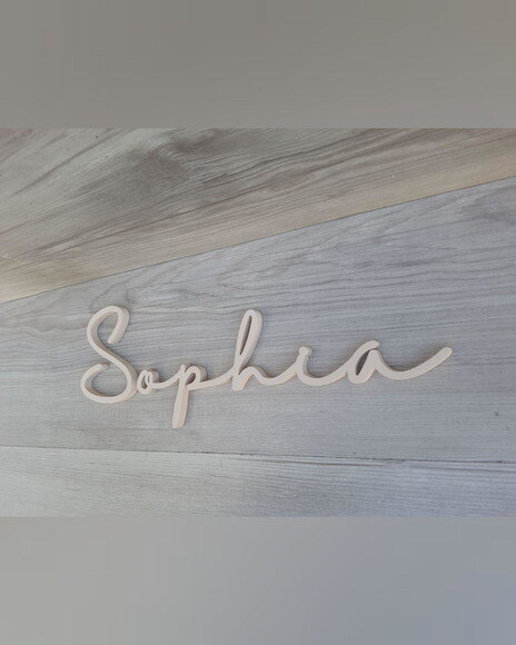 Nome de Parede Personalizado em mdf - Linha Hl - Sophia