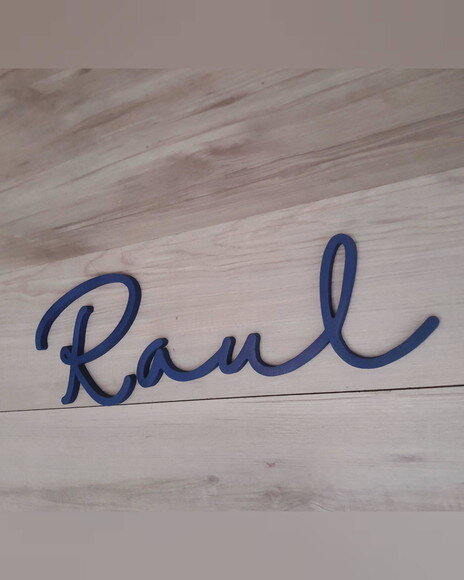 Nome de Parede Personalizado em mdf - Linha Hl - Raul
