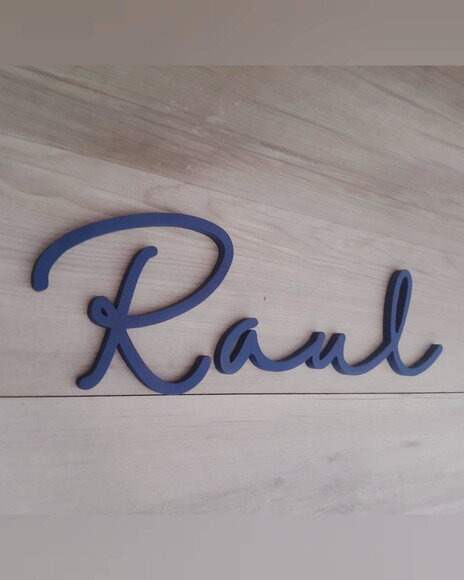 Nome de Parede Personalizado em mdf - Linha Hl - Raul