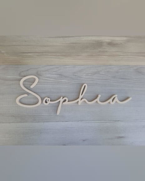 Nome de Parede Personalizado em mdf - Linha Hl - Sophia