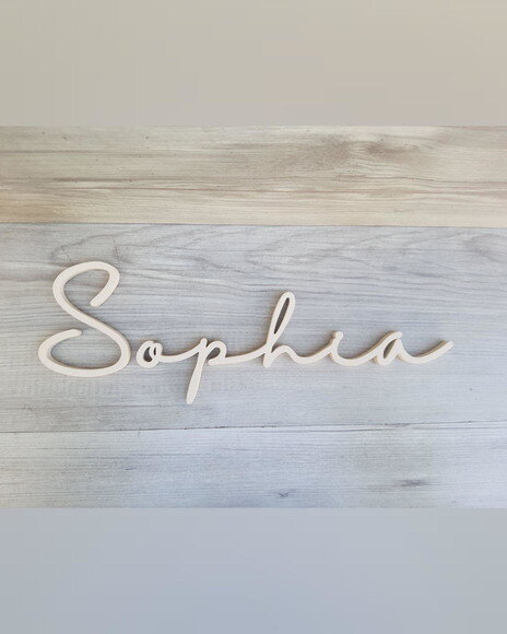 Nome de Parede Personalizado em mdf - Linha Hl - Sophia