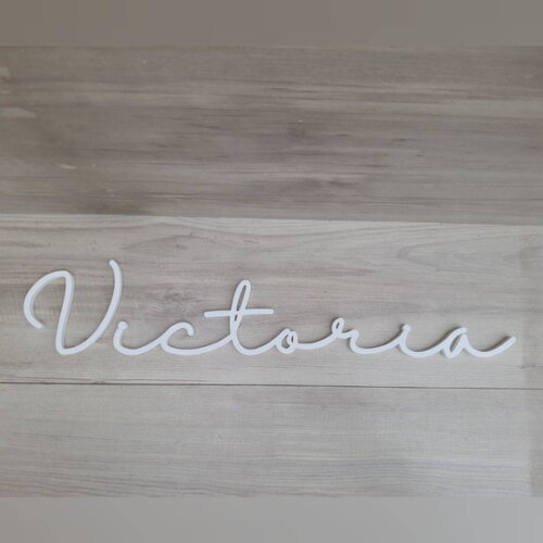 Nome de Parede Personalizado em mdf - Linha Hl - Victoria
