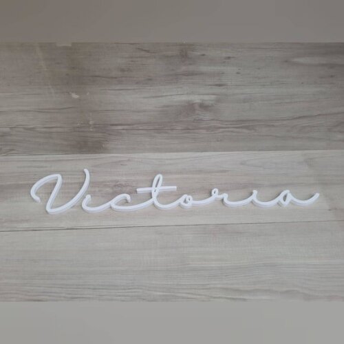 Nome de Parede Personalizado em mdf - Linha Hl - Victoria