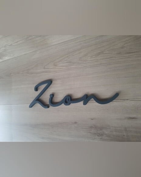 Nome de Parede Personalizado em mdf - Linha Hl - Zion