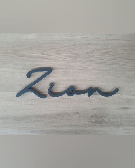 Nome de Parede Personalizado em mdf - Linha Hl - Zion