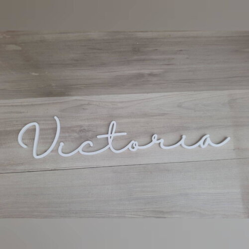 Nome de Parede Personalizado em mdf - Linha Hl - Victoria