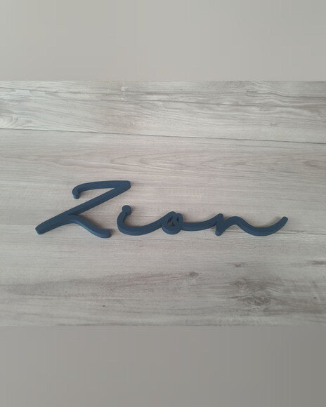 Nome de Parede Personalizado em mdf - Linha Hl - Zion